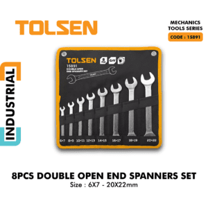 8PCS DOUBLE OPEN END SPANNERS SET
